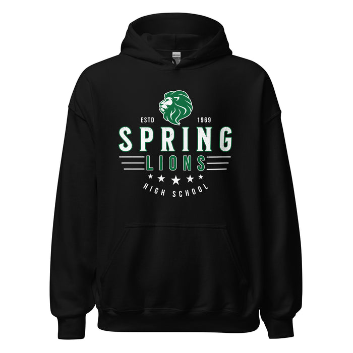 Spring High School Lions Black Classic Unisex Hoodie 217