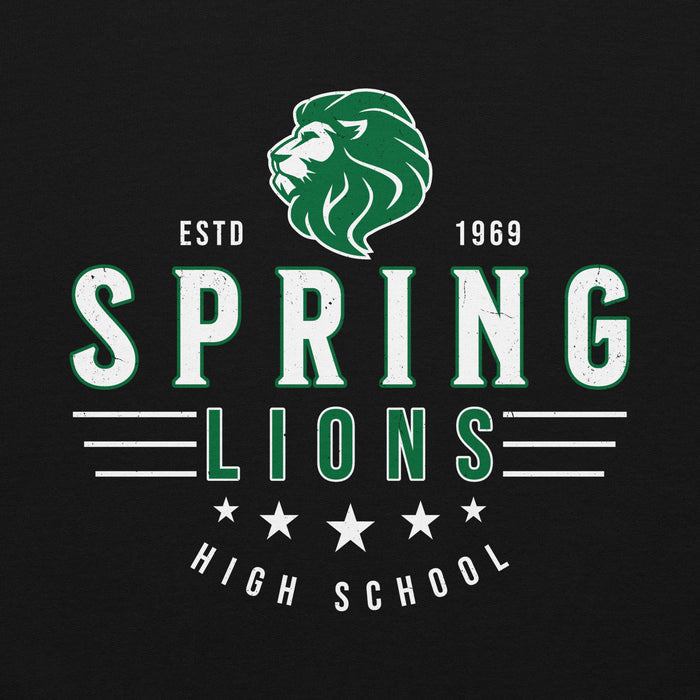 Spring High School Lions Black Classic Unisex Hoodie 217