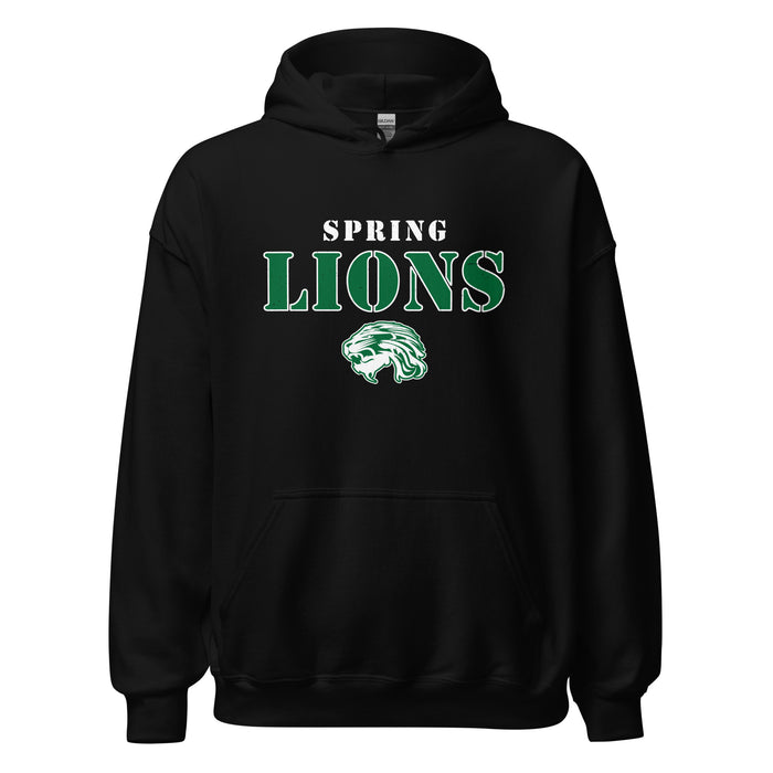 Spring High School Lions Black Classic Unisex Hoodie 222