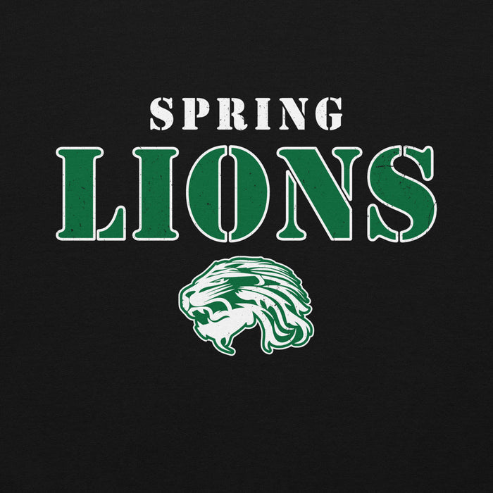 Spring High School Lions Black Classic Unisex Hoodie 222