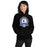 Woman wearing St. Frederick High School Warriors Black Classic Unisex Hoodie 212