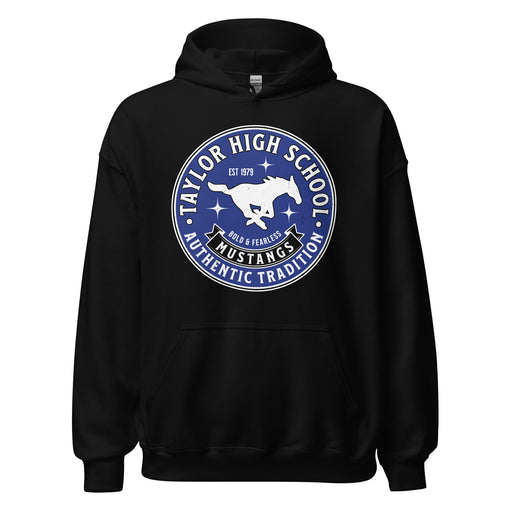 Taylor High School Mustangs Black Classic Unisex Hoodie 215