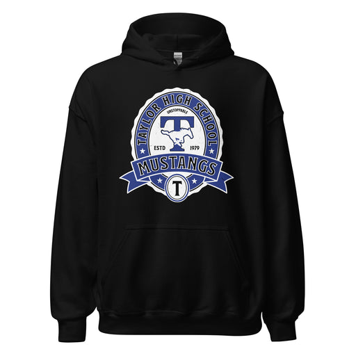 Taylor High School Mustangs Black Classic Unisex Hoodie 212