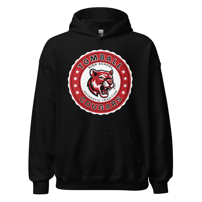 Tomball High School Cougars Black Classic Unisex Hoodie 216