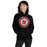 Woman wearing Tomball High School Cougars Black Classic Unisex Hoodie 216