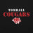 Close-up view of Tomball High School Cougars Black Classic Unisex Hoodie 222