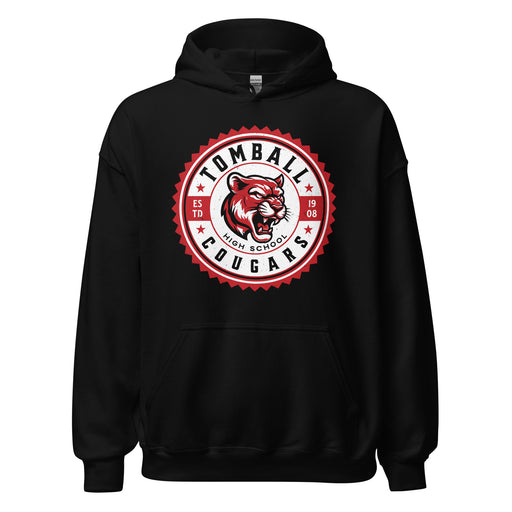 Tomball High School Cougars Black Classic Unisex Hoodie 203