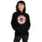 Woman wearing Tomball High School Cougars Black Classic Unisex Hoodie 203