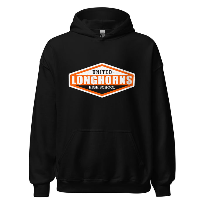 United High School Longhorns Black Classic Unisex Hoodie 009