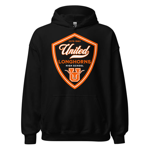 United High School Longhorns Black Classic Unisex Hoodie 225