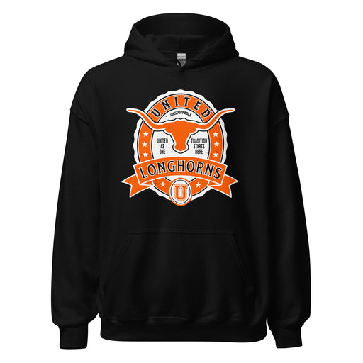 United High School Longhorns Black Classic Unisex Hoodie 212