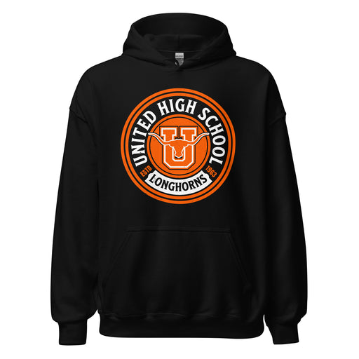 United High School Longhorns Black Classic Unisex Hoodie 220