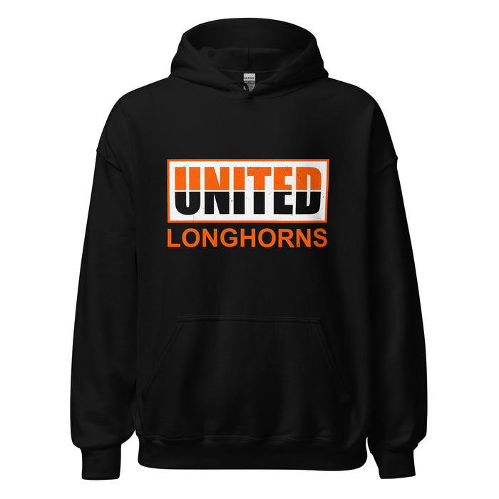 United High School Longhorns Black Classic Unisex Hoodie 031