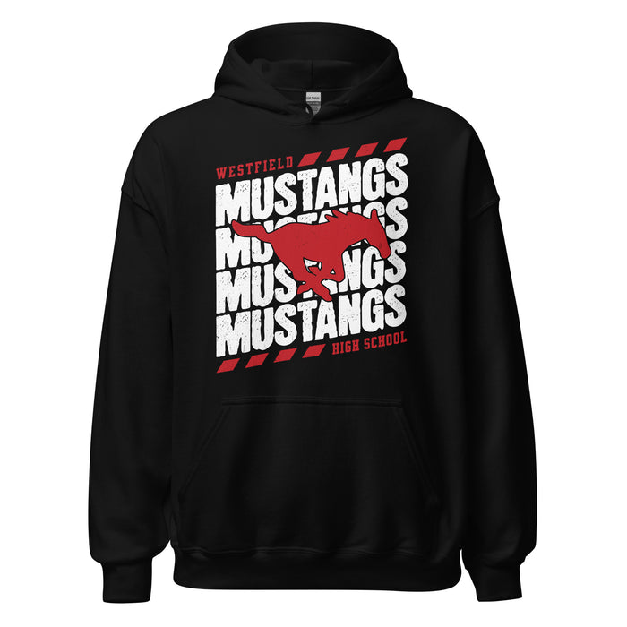 Westfield High School Mustangs Black Classic Unisex Hoodie 223