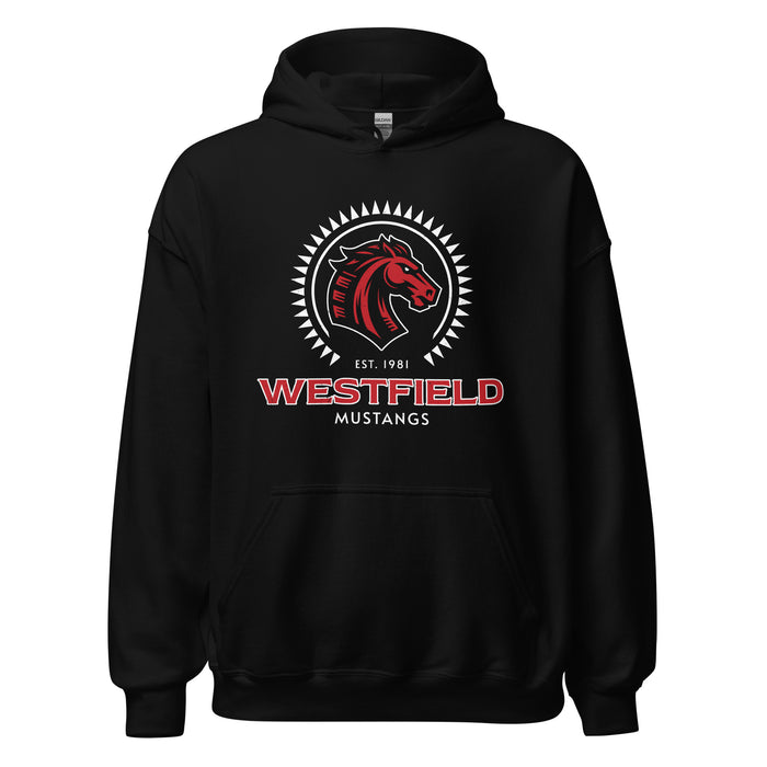 Westfield High School Mustangs Black Classic Unisex Hoodie 226