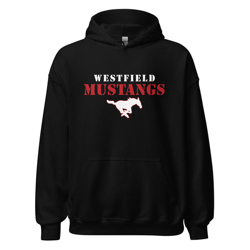 Westfield High School Mustangs Black Classic Unisex Hoodie 222