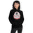 Woman wearing Westfield High School Mustangs Black Classic Unisex Hoodie 219