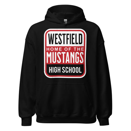 Westfield High School Mustangs Black Classic Unisex Hoodie 001