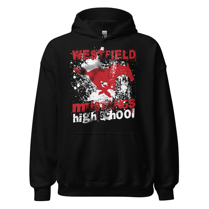 Westfield High School Mustangs Black Classic Unisex Hoodie 205