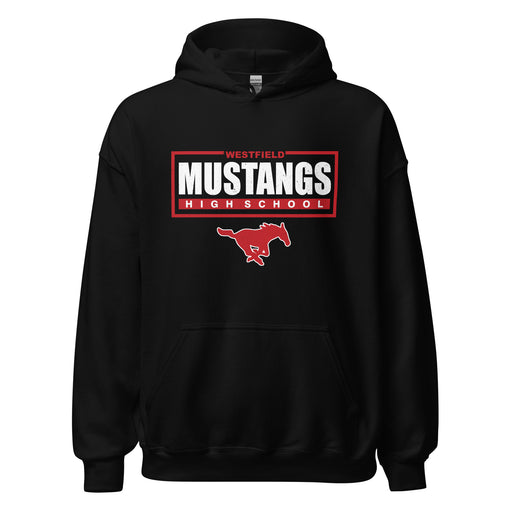 Westfield High School Mustangs Black Classic Unisex Hoodie 049