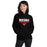 Woman wearing Westfield High School Mustangs Black Classic Unisex Hoodie 049