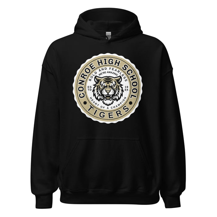 Conroe High School Tigers Black Classic Unisex Hoodie 216