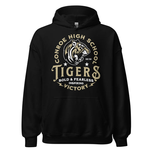Conroe High School Tigers Black Classic Unisex Hoodie 206