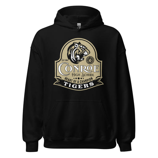 Conroe High School Tigers Black Classic Unisex Hoodie 219
