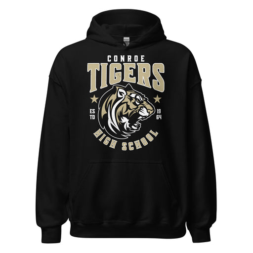 Conroe High School Tigers Black Classic Unisex Hoodie 213