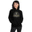 Woman wearing Conroe High School Tigers Black Classic Unisex Hoodie 221