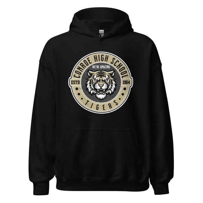 Conroe High School Tigers Black Classic Unisex Hoodie 224