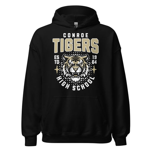 Conroe High School Tigers Black Classic Unisex Hoodie 204