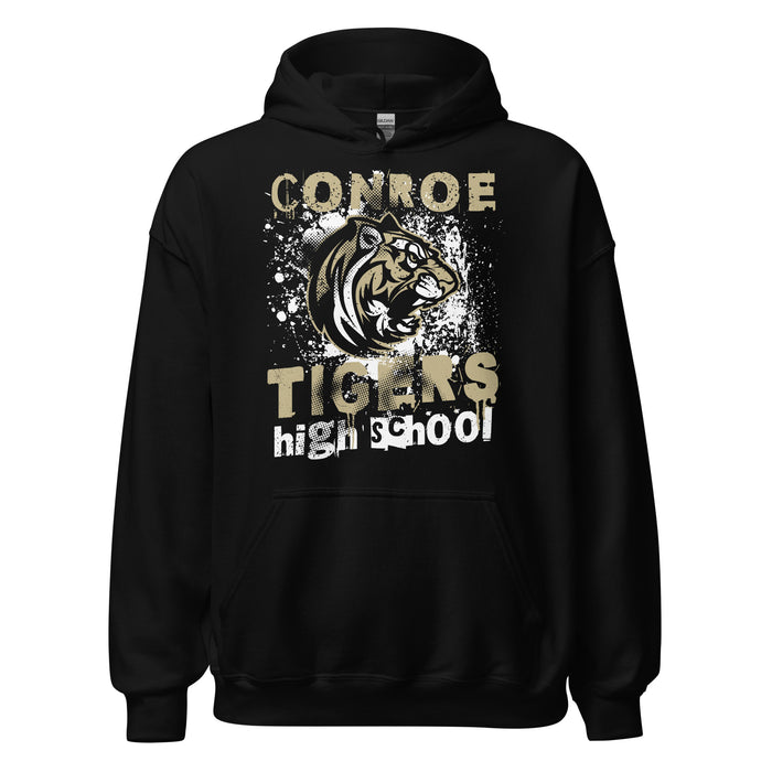 Conroe High School Tigers Black Classic Unisex Hoodie 205