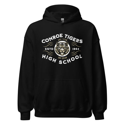 Conroe High School Tigers Black Classic Unisex Hoodie 230