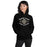 Woman wearing Conroe High School Tigers Black Classic Unisex Hoodie 230