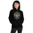 Woman wearing Conroe High School Tigers Black Classic Unisex Hoodie 227