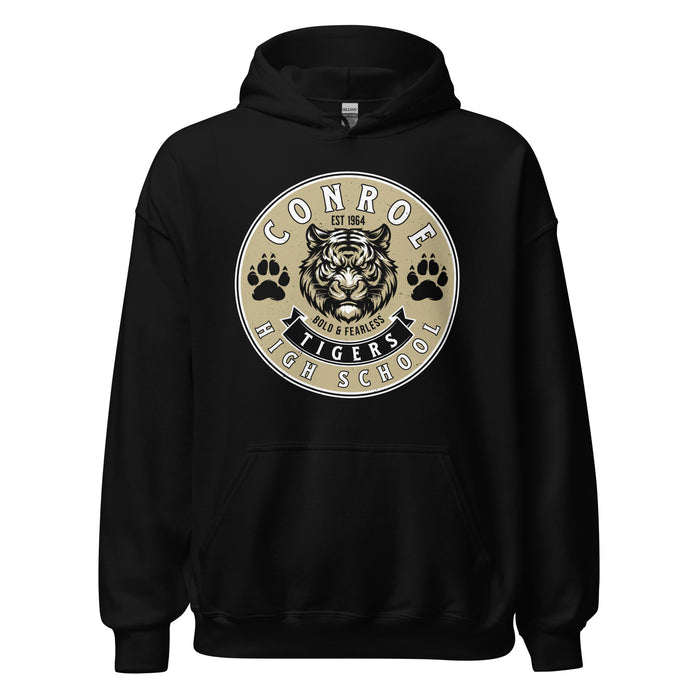 Conroe High School Tigers Black Classic Unisex Hoodie 215