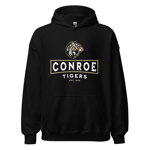 Conroe High School Tigers Black Classic Unisex Hoodie 202