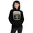 Woman wearing Conroe High School Tigers Black Classic Unisex Hoodie 001