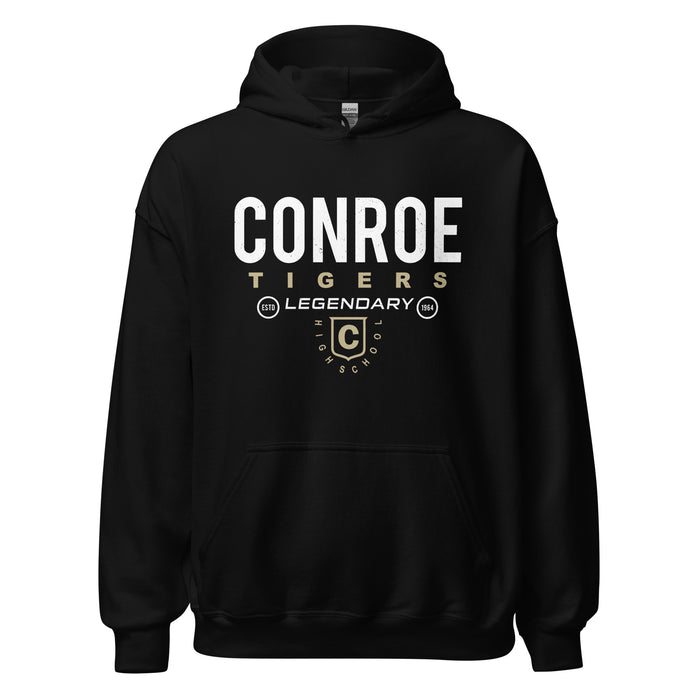 Conroe High School Tigers Black Classic Unisex Hoodie 003