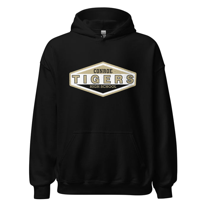 Conroe High School Tigers Black Classic Unisex Hoodie 009