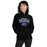 Woman wearing Dekaney High School Wildcats Black Classic Unisex Hoodie 234