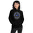 Woman wearing Dekaney High School Wildcats Black Classic Unisex Hoodie 227
