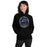 Woman wearing Dekaney High School Wildcats Black Classic Unisex Hoodie 206