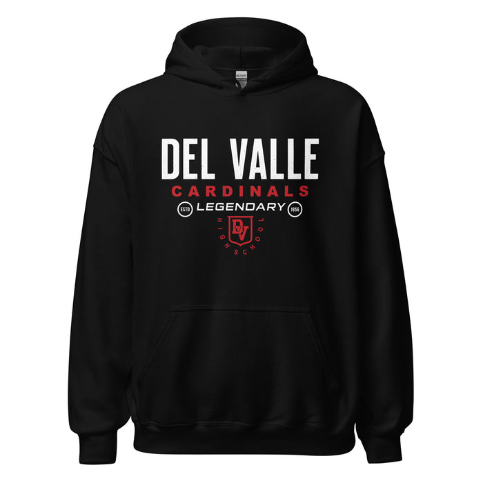 Del Valle High School Cardinals Black Classic Unisex Hoodie 003
