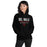 Woman wearing Del Valle High School Cardinals Black Classic Unisex Hoodie 003