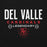 Close-up view of Del Valle High School Cardinals Black Classic Unisex Hoodie 003