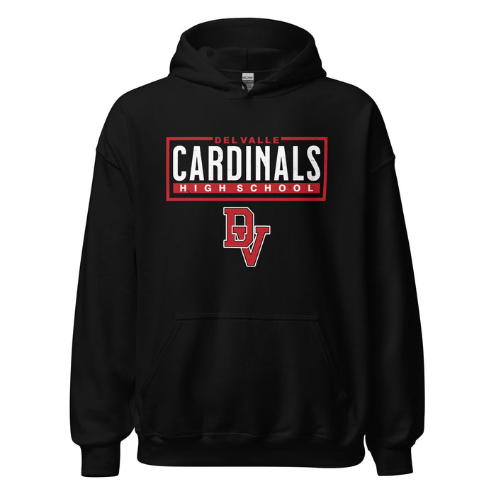 Del Valle High School Cardinals Black Classic Unisex Hoodie 049