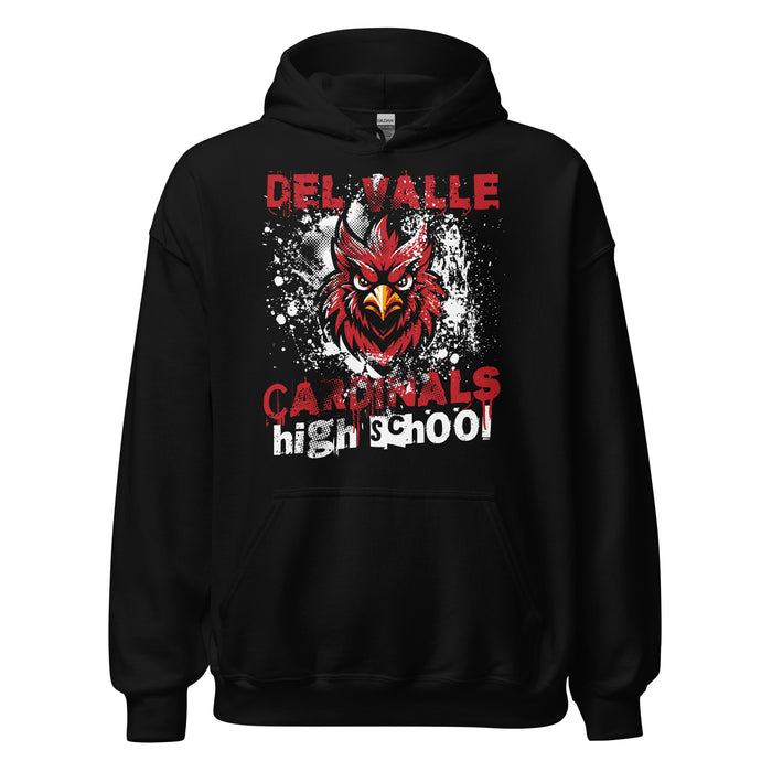 Del Valle High School Cardinals Black Classic Unisex Hoodie 205