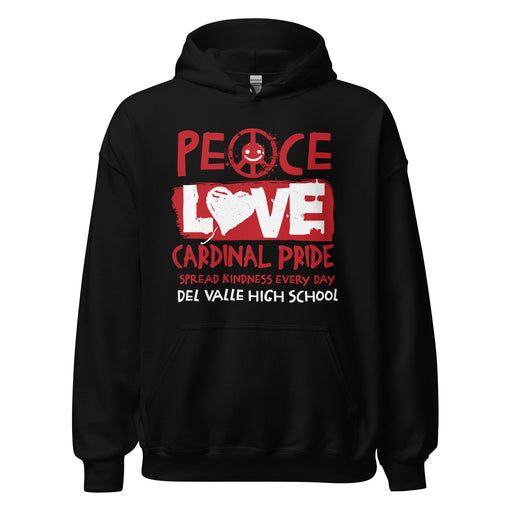 Del Valle High School Cardinals Black Classic Unisex Hoodie 240